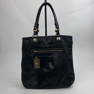 Michael Kors Large Black leather tote shoulder Bag Soft Leather Gold Hardware